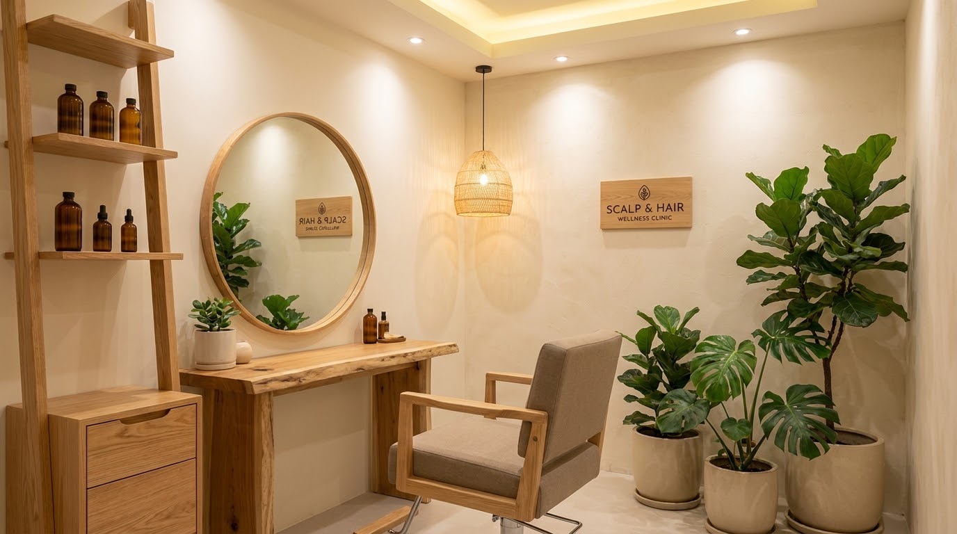 Professional and serene interior of a high-end salon
